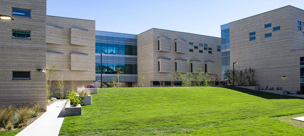 View of amphitheater and surrounding buildings